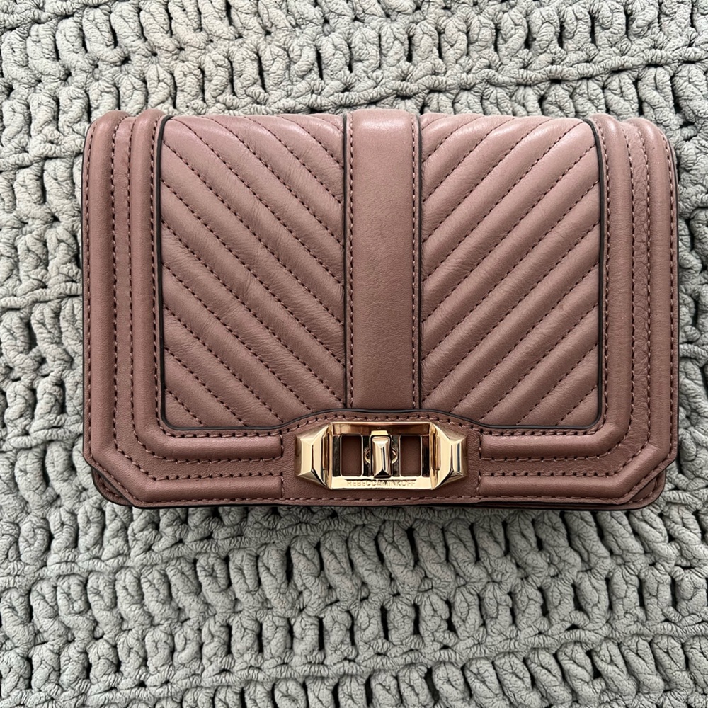 Rebecca Minkoff Brown Quilted Crossbody Bag